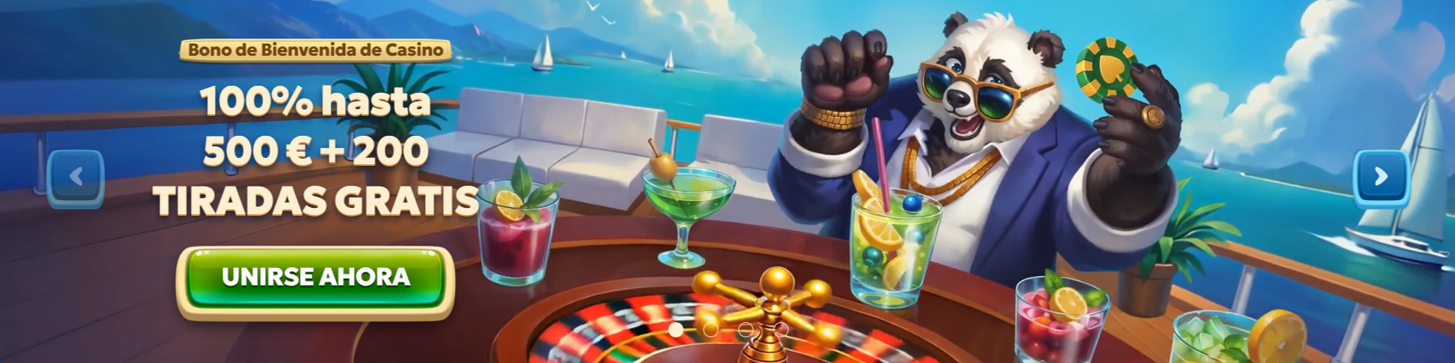 Bono de bienvenida de Pandido Casino