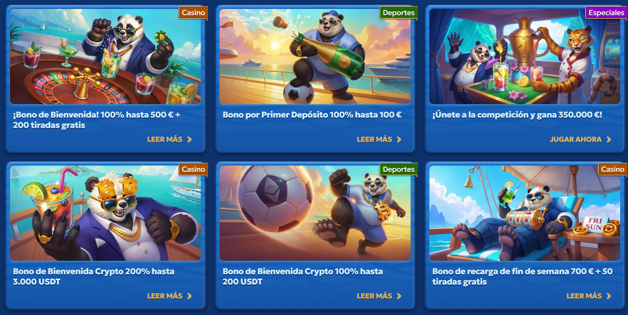 Promociones de Pandido Casino